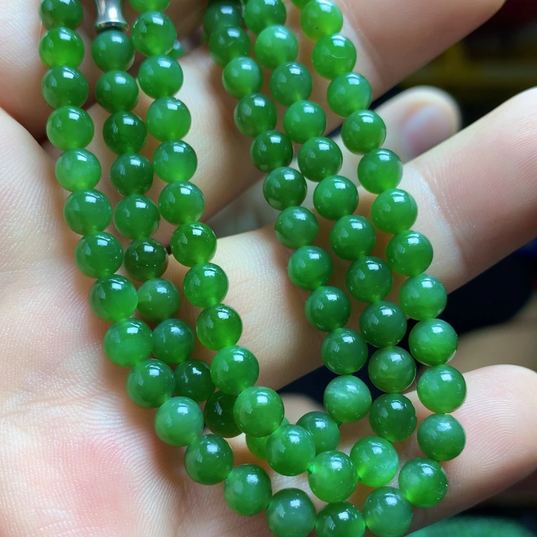 【闪购商品】手链未镶嵌和田玉（碧玉）寻****嗡