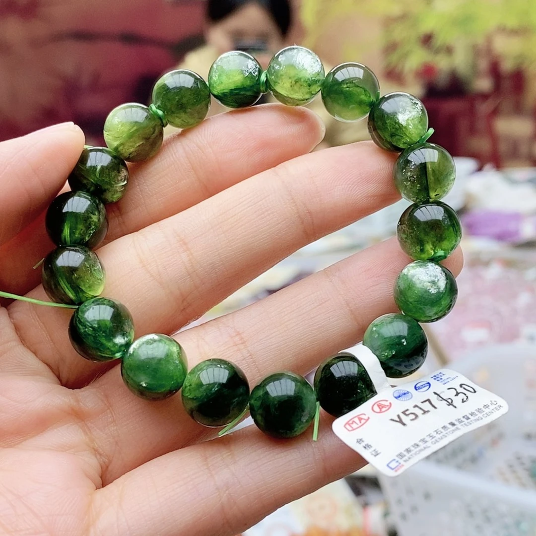 水晶手链未镶嵌Y517绿锂母