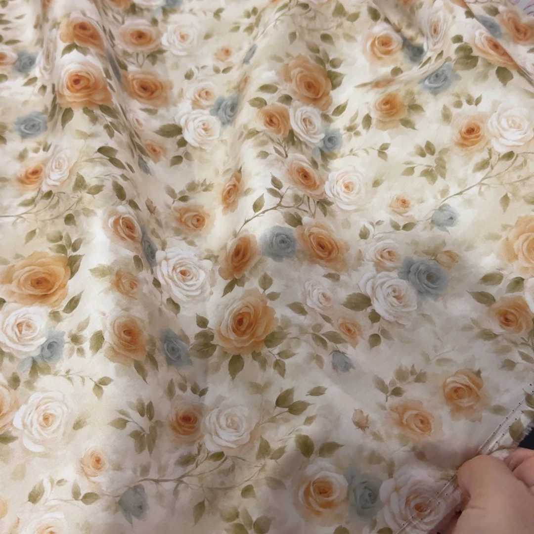 棉纯棉60支加密贡缎1米价X1.1米宽D