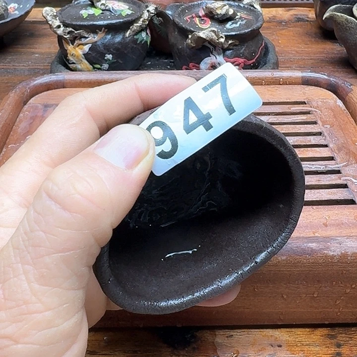 纯手工制作粗陶茶具