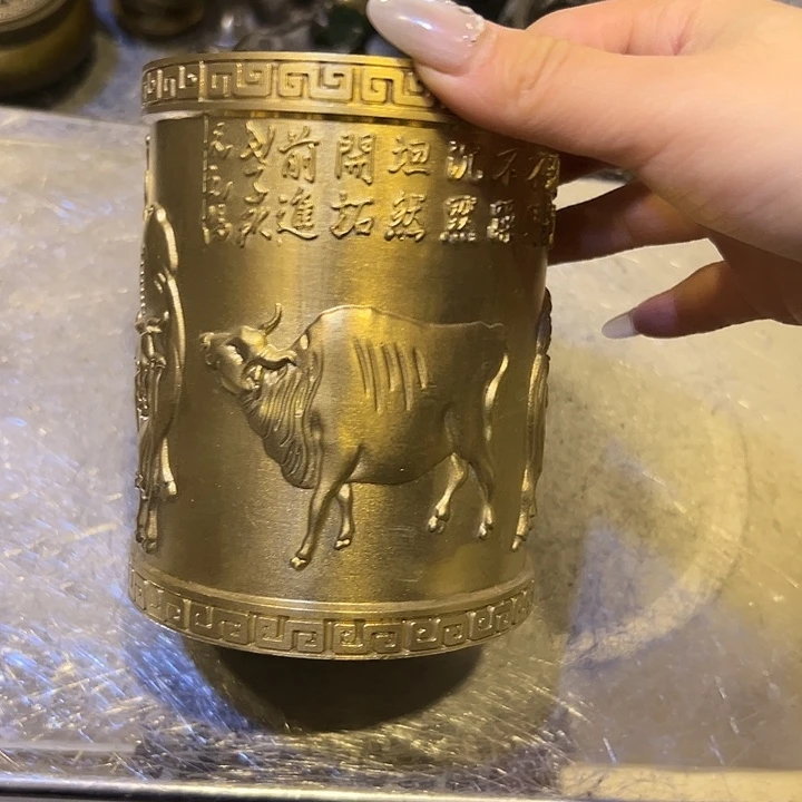黄铜摆件，文房工艺品摆件