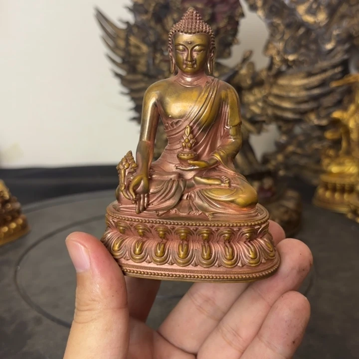 药师佛藏佛紫铜摆件