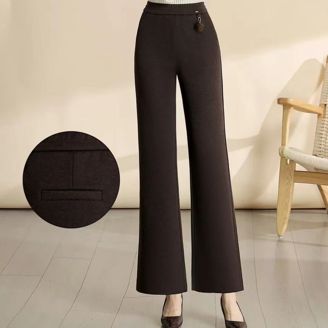 秋冬新款直筒微喇裤2510