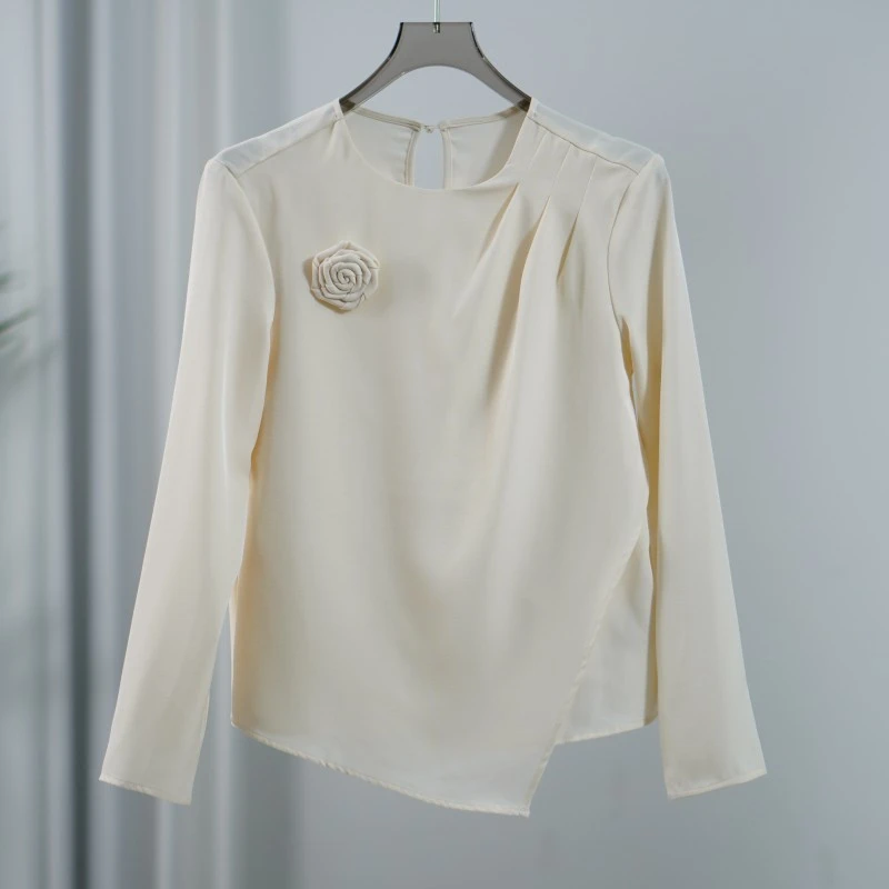 设计师系列  Y680-5  女装春季长袖衬衫珍珠杏QHN4733