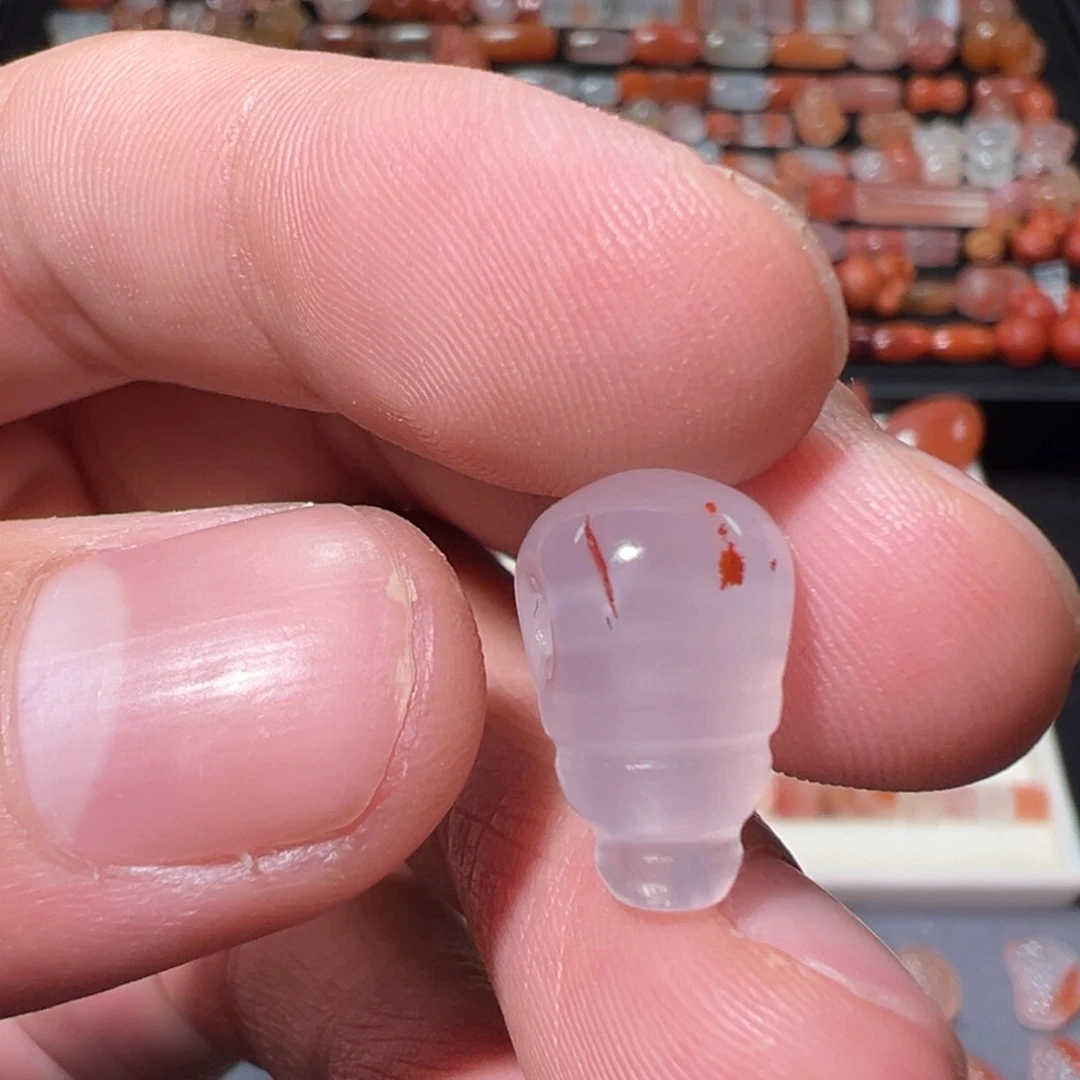 南红玛瑙川料未镶嵌三通1