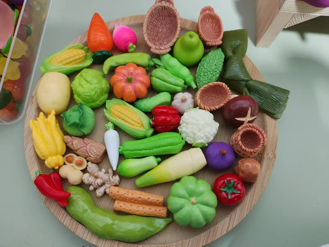 2025新款仿真蔬菜桌面摆件diy各饰品-（双许愿+对碰）