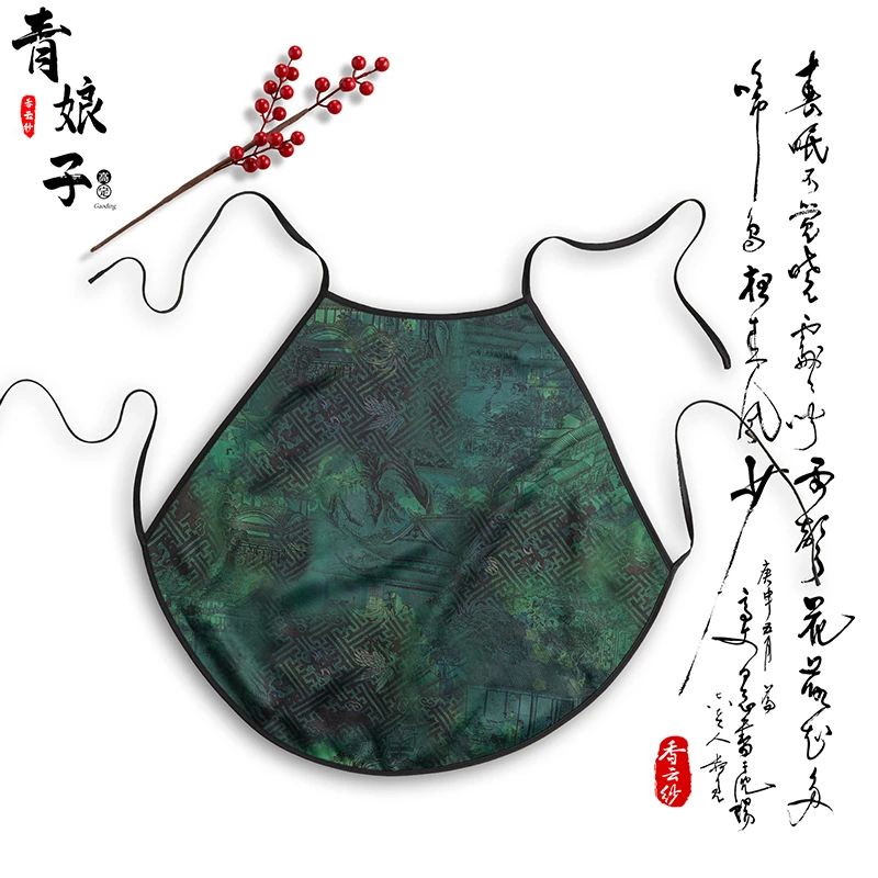 青娘子-香云纱重缎印花透气简约中国风打底肚兜吊带60990