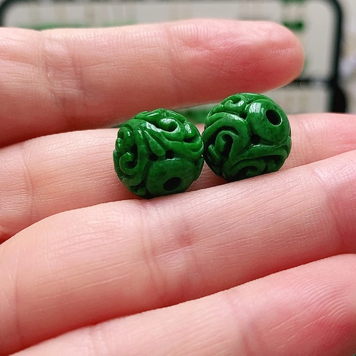 翡翠未镶嵌耳饰挂件