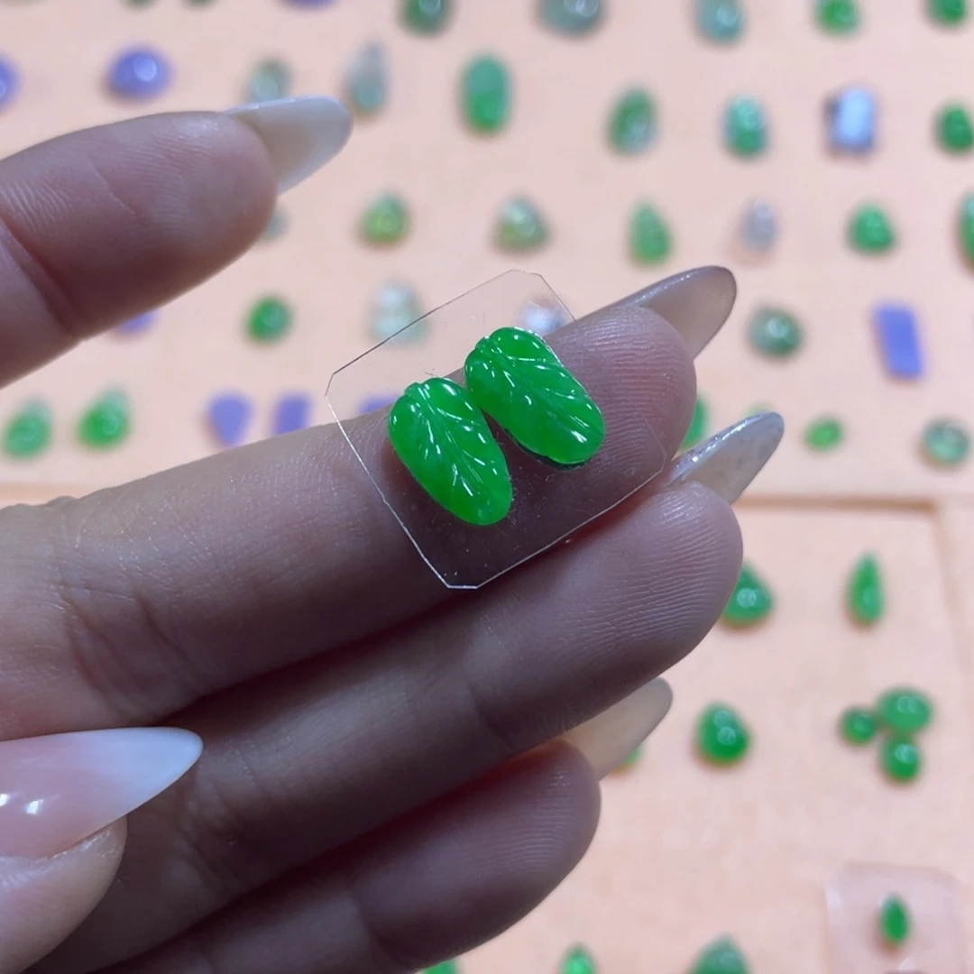 未镶嵌定制翡翠叶子