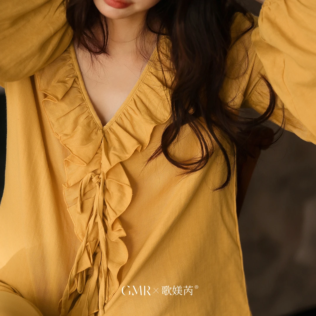 睡衣春秋季秋款法式复古宫廷公主风少女士长袖竹纤维棉透气家居服