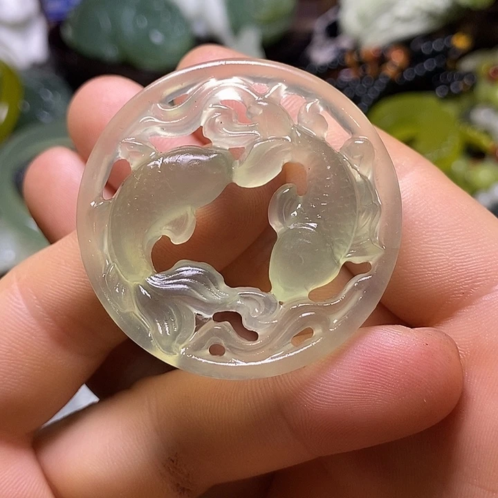 岫玉未镶嵌岫玉颈饰