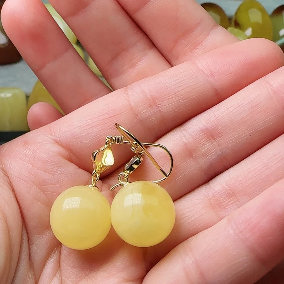 【闪购商品】琥珀颈饰未镶嵌耳环