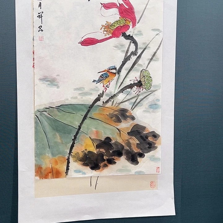 国画盛祥昆手绘作品