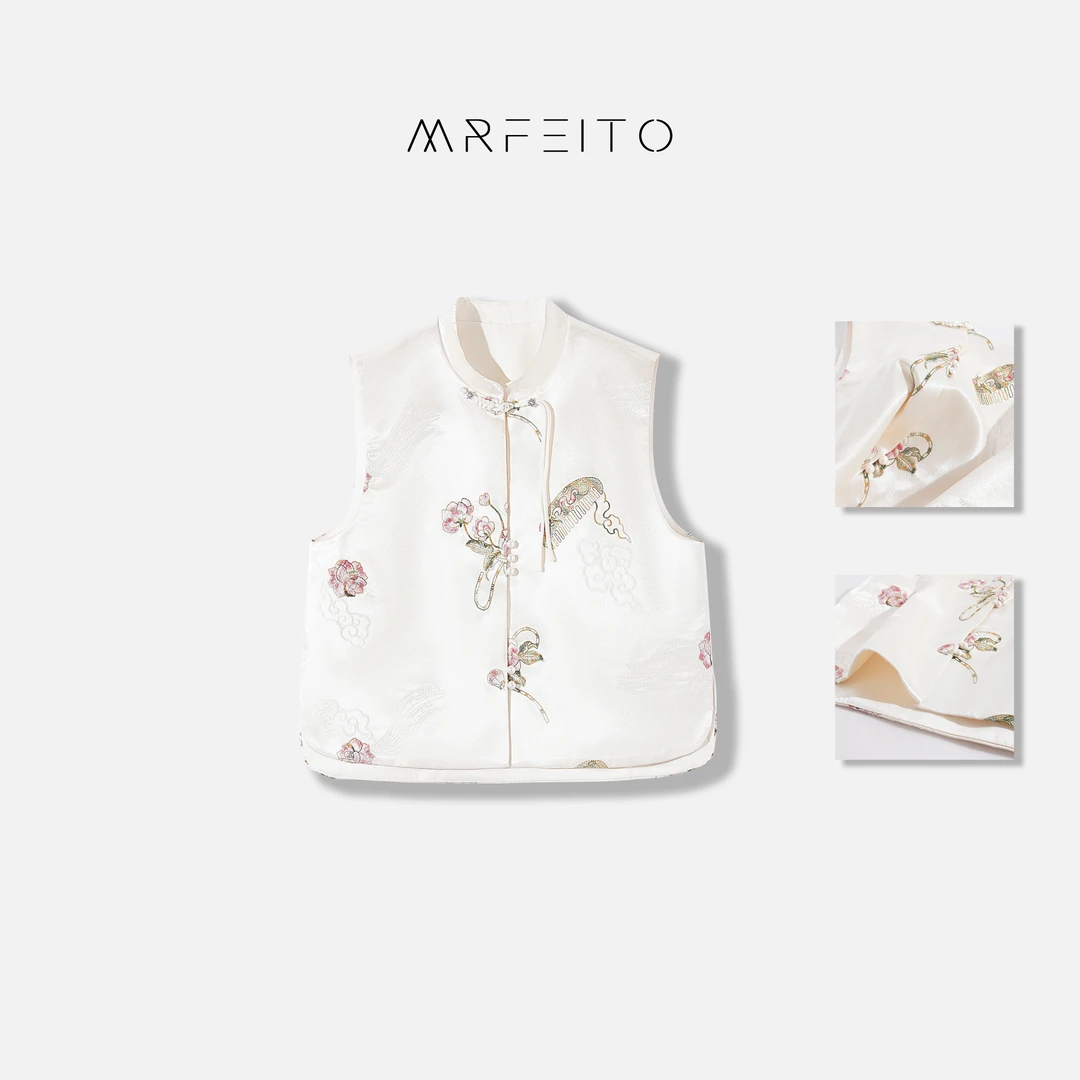 国风刺绣女士马甲H111MA01C23588