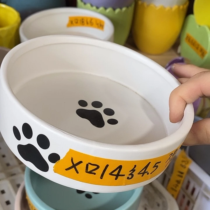 陶盆有孔 瑕疵针孔漏釉介意勿拍外口 14外高4.5