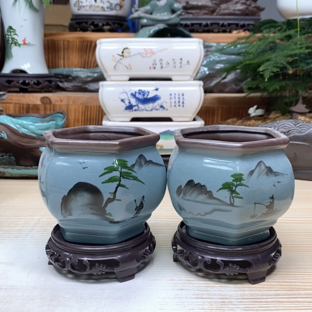 花盆紫砂陶瓷艺术花盆陶瓷
