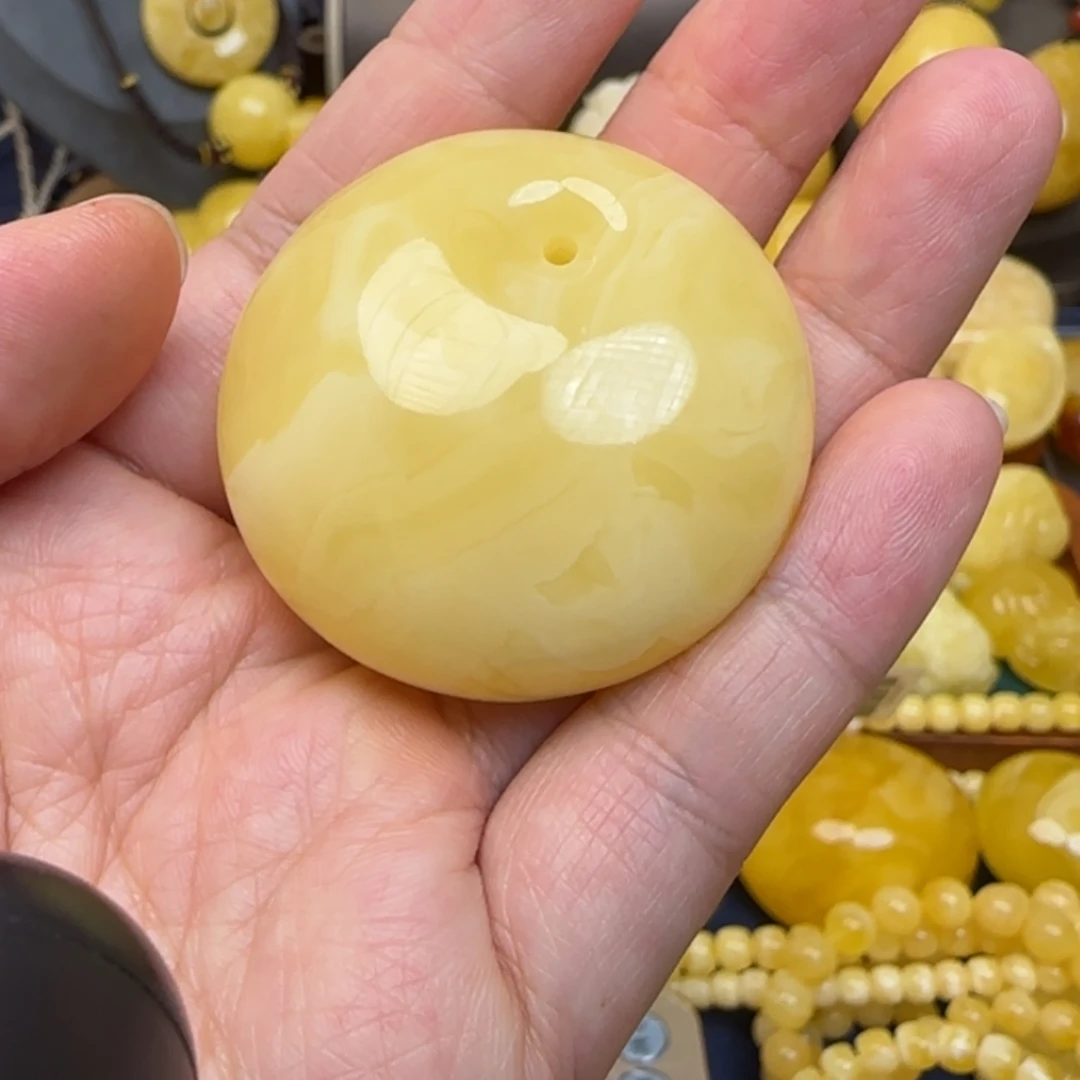 蜜蜡颈饰未镶嵌天然蜜蜡