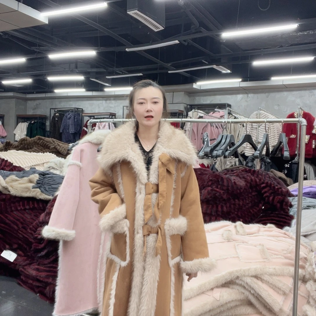 卡其蝴蝶结长款卡其