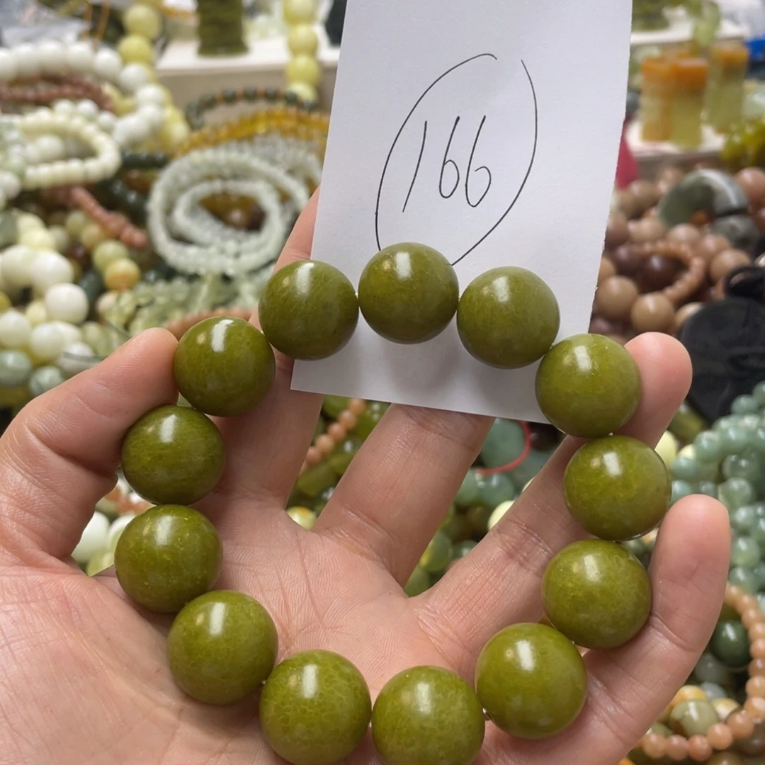 蛇纹石玉手链合金
