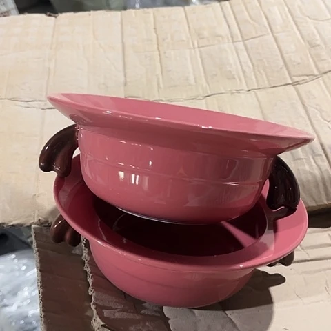 微瑕，不能明火，口径13高7，2个有耳朵