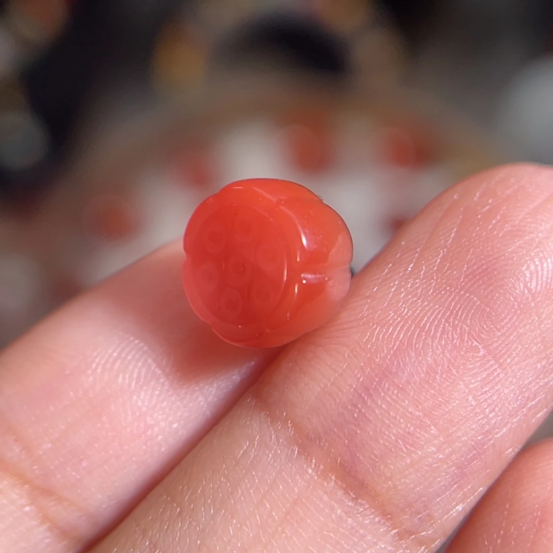 未镶嵌莲蓬9.3x9.1mm 不换退南红玛瑙
