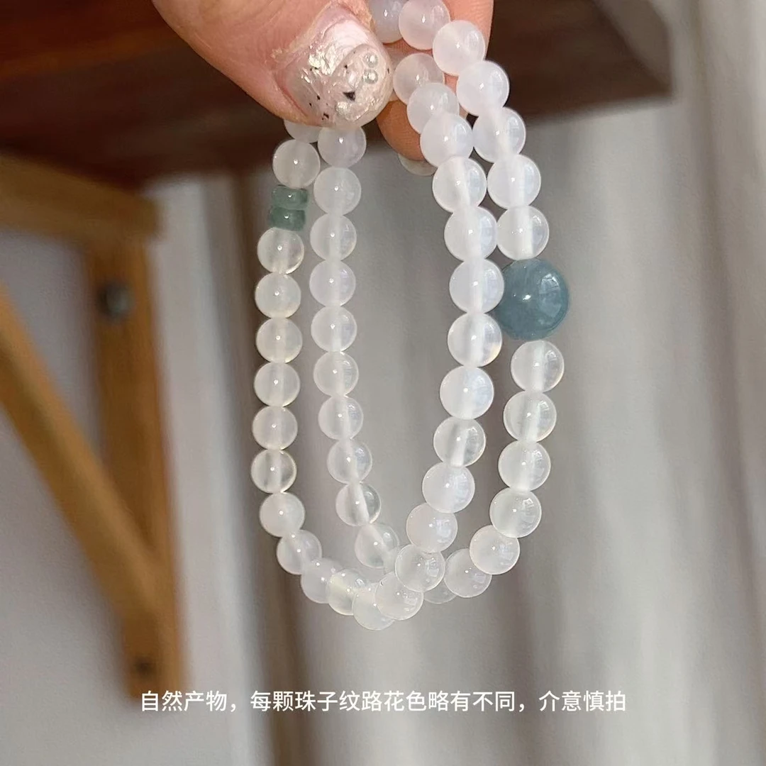 925银手链 JIUJIU【雾岛双圈手串】百搭简约时尚0308