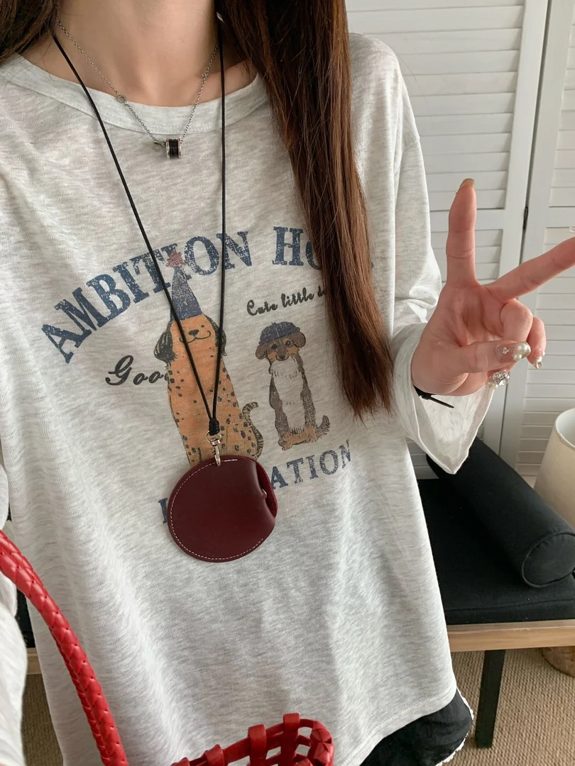 2025春夏长袖防晒圆领新款韩版百搭时尚简约洋气衣服女25880