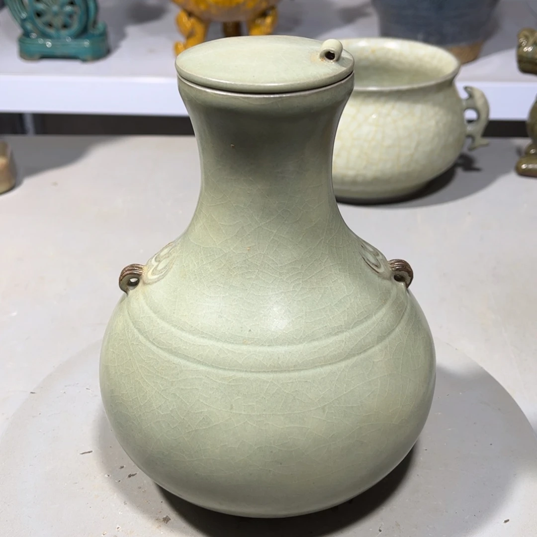 瓶日**晖汝窑瓷器品相完美