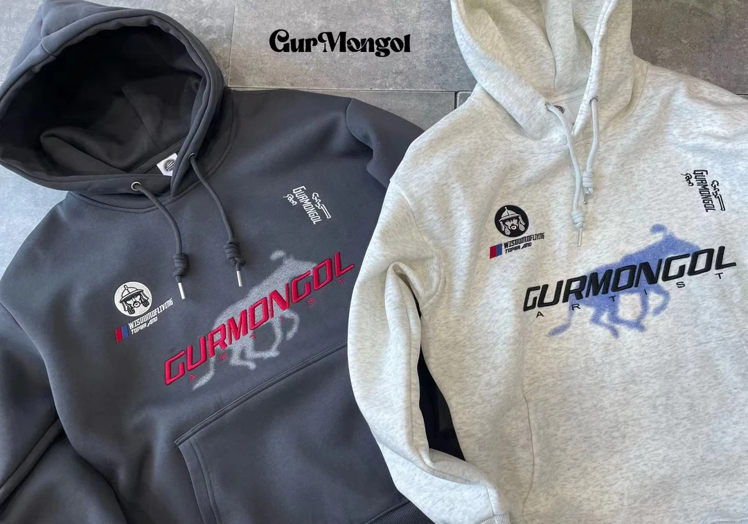 87636款 秋冬套头戴帽卫衣