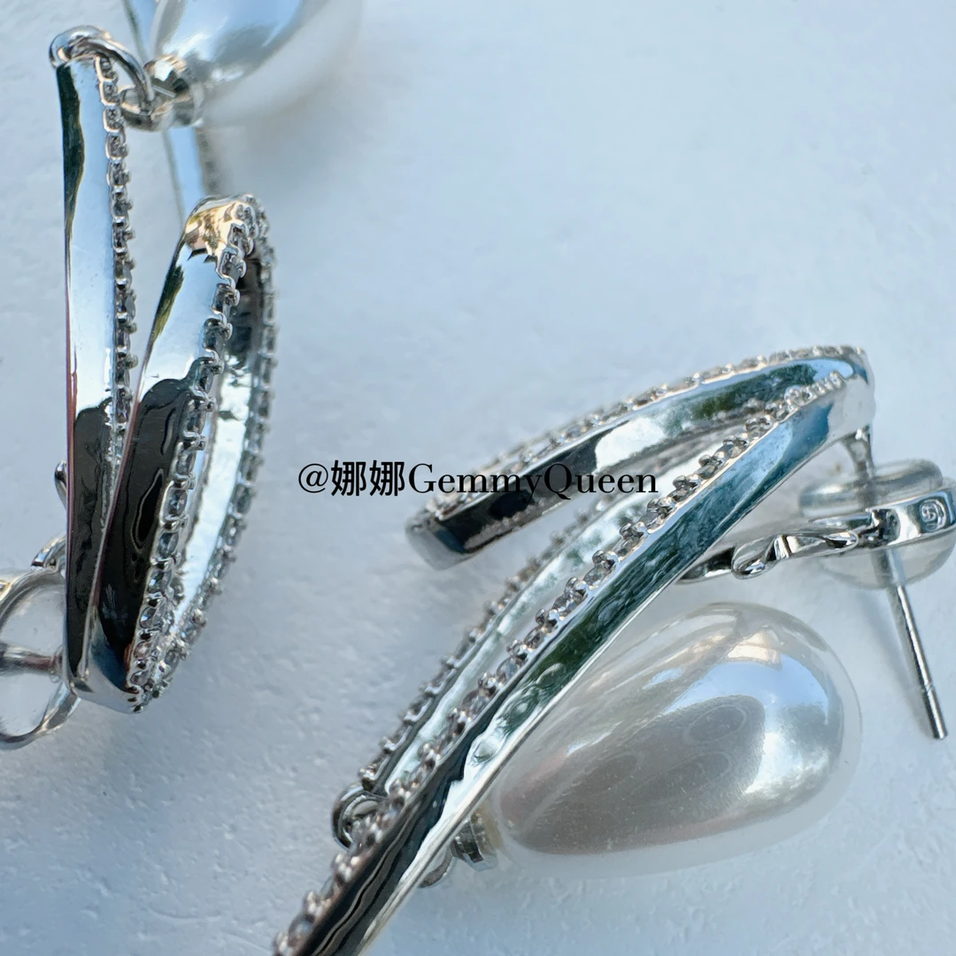 铜合金合成锆石耳饰 娜娜GemmyQueen耳环GQ06346