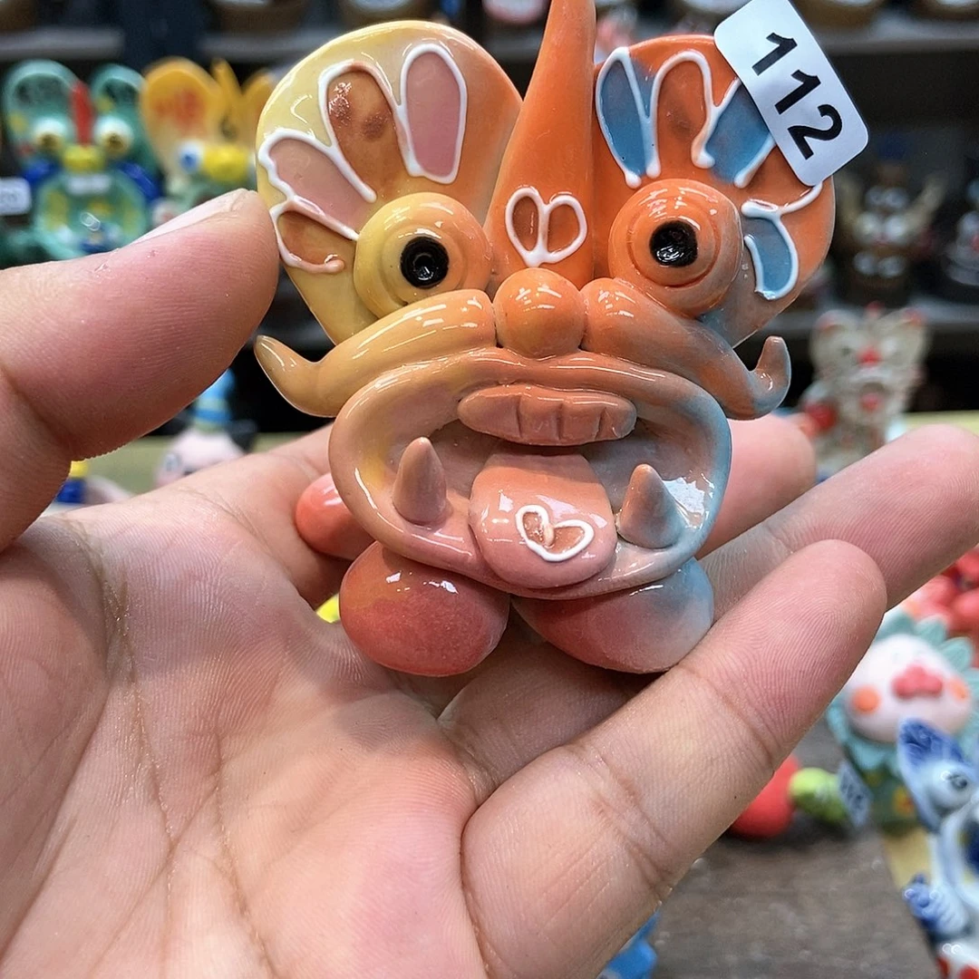 摆件直播间手工抽象陶瓷摆件112