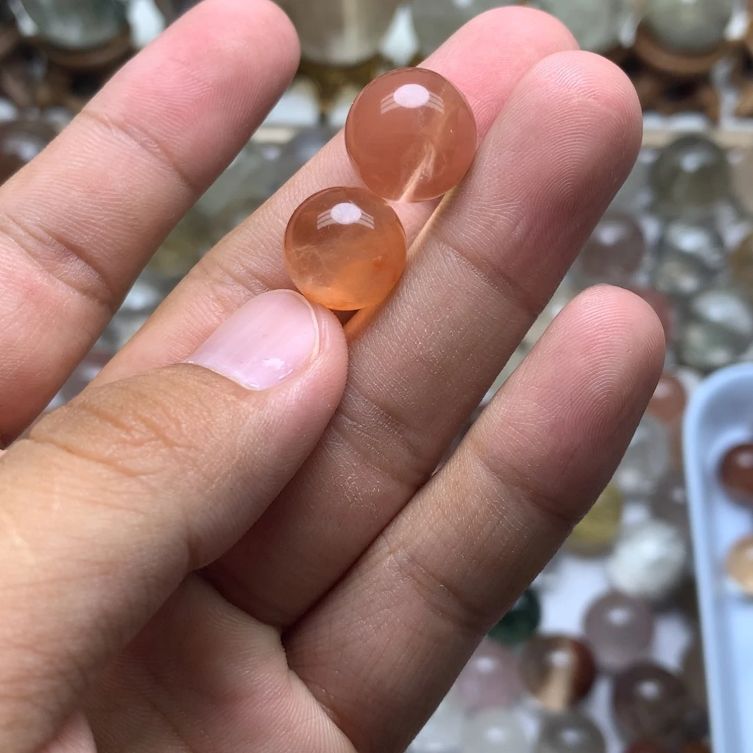 ·***h水晶珠宝半成品未镶嵌兔毛球