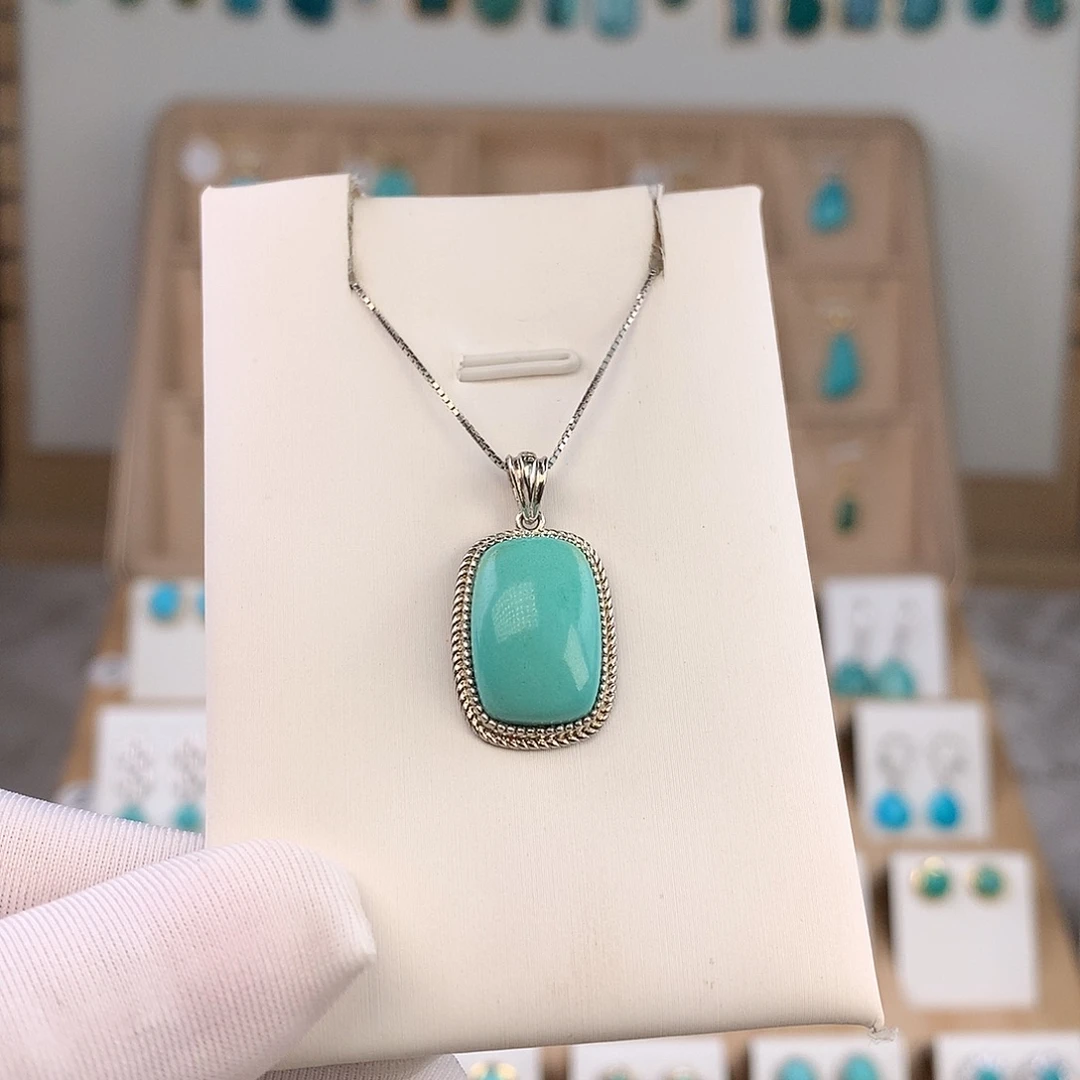 绿松石未镶嵌吊坠(不含链)