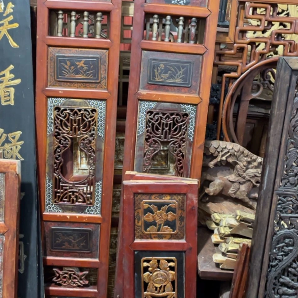 【闪购商品】香榧木邓*一对挂屏