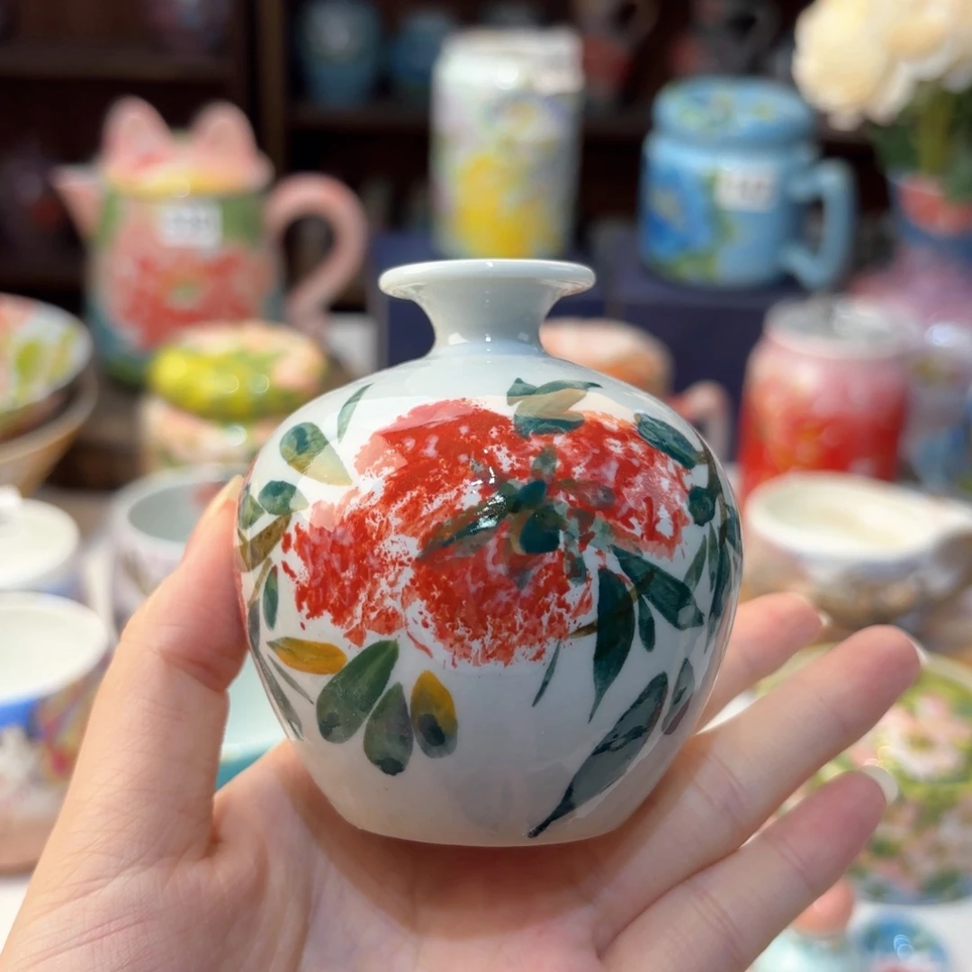 景德镇手绘高温釉下彩陶瓷茶具