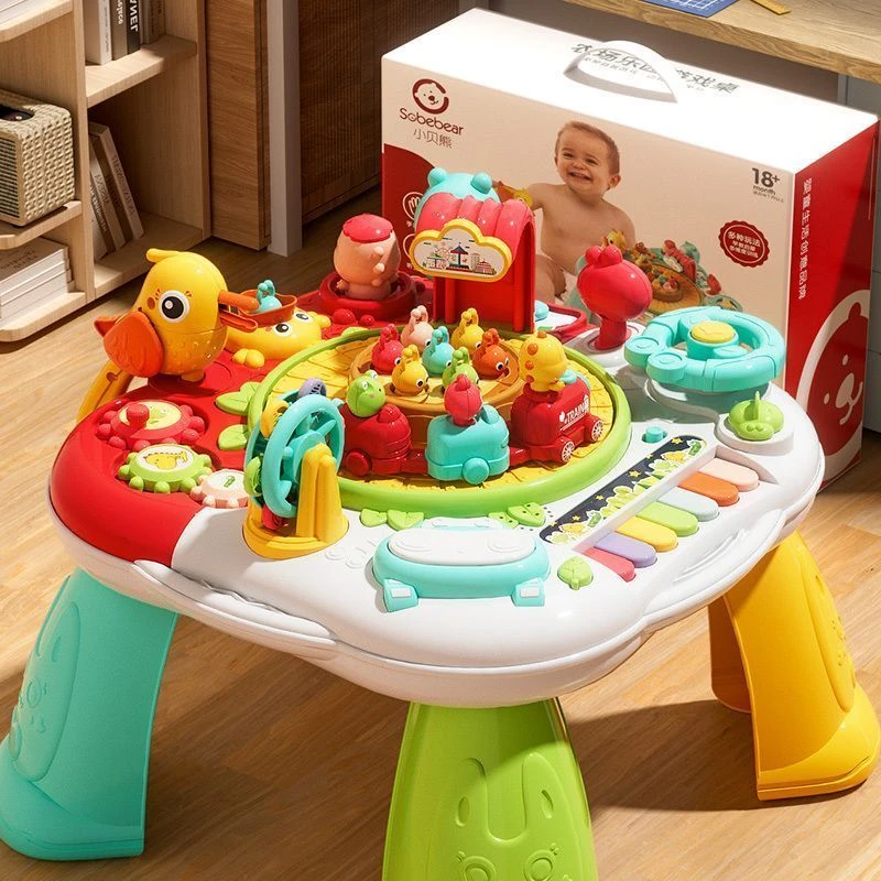 多功能早教游戏桌婴幼儿玩具宝宝益智儿童早教桌玩具桌婴儿学习桌