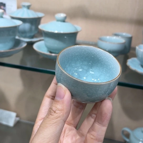 瓷片陶瓷茶具汝窑瓷器