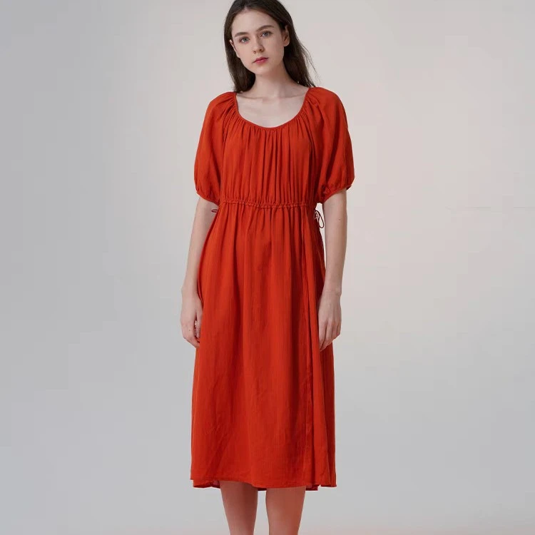 朵朵可可家居棉麻长裙