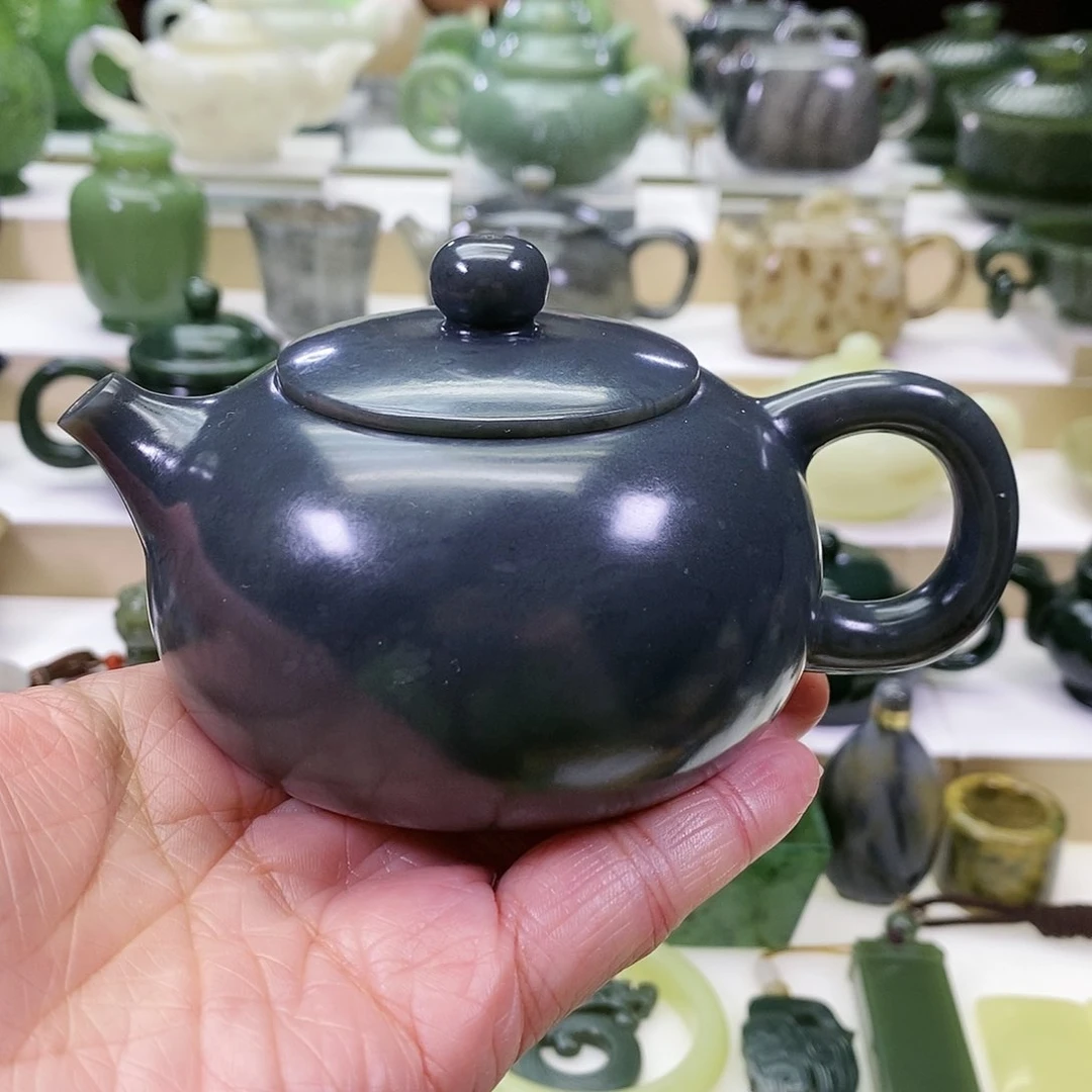 和田玉茶壶未镶嵌220ml