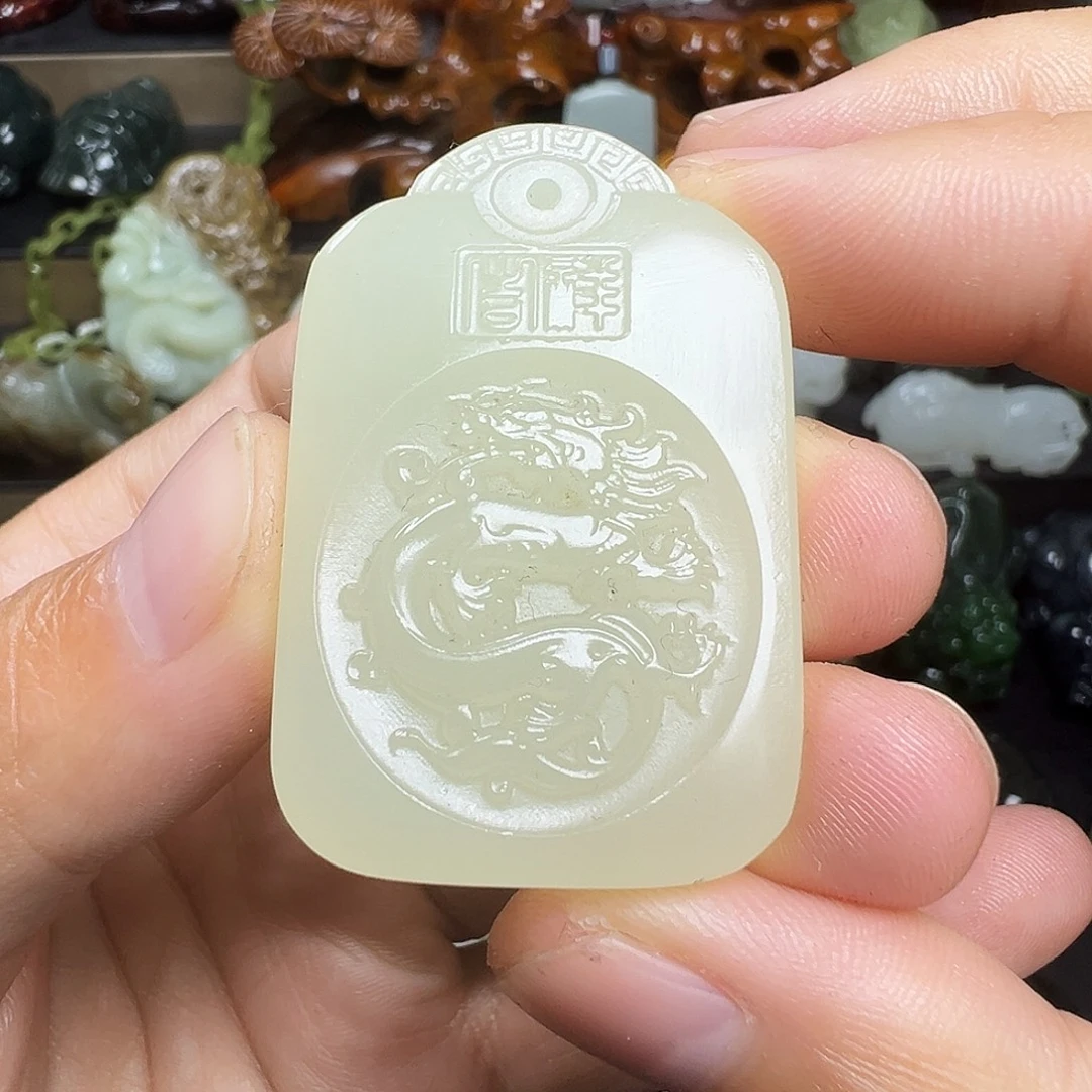 软玉未镶嵌挂件天然料子