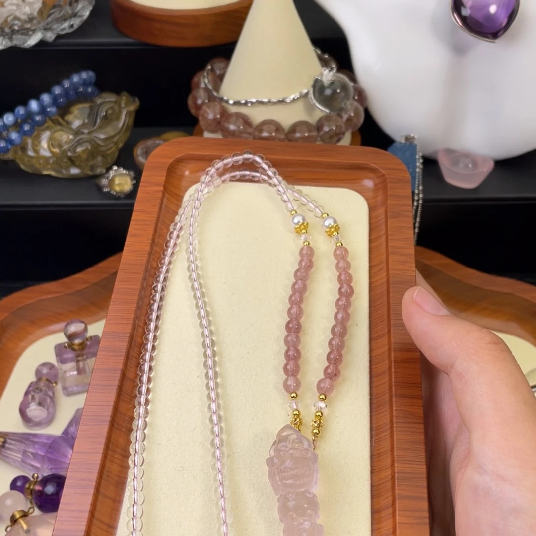 尛****未镶嵌颈饰水晶天然水晶吊坠376