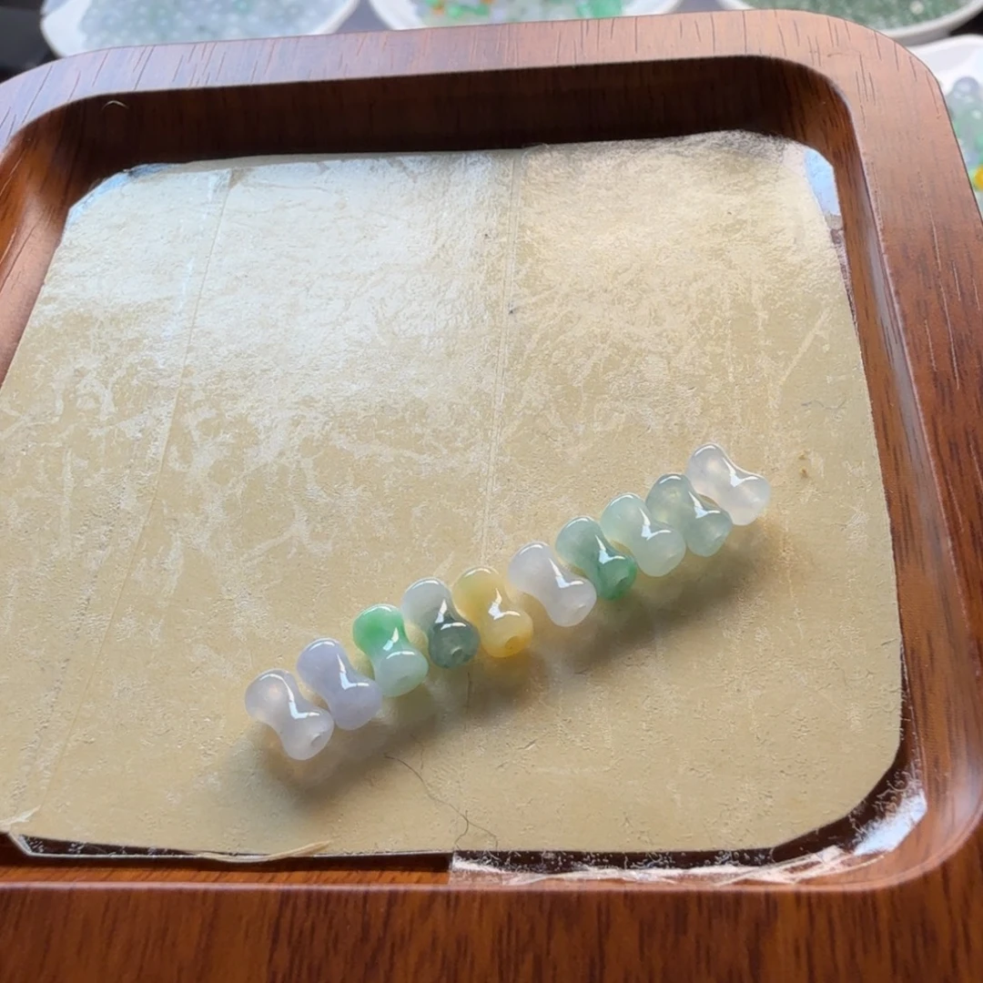 翡翠未镶嵌手链翡翠珠子项链