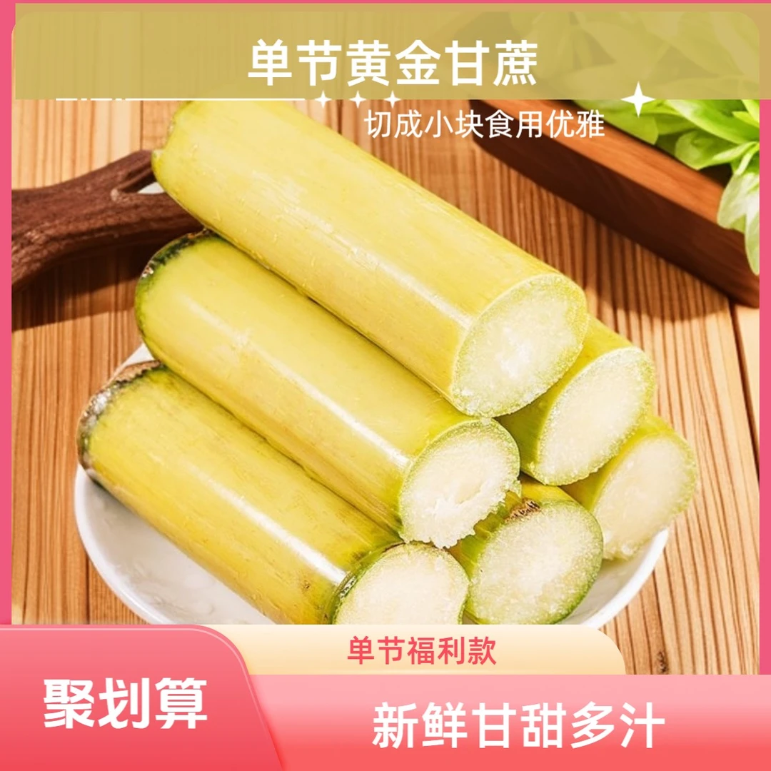 【单节或小甘蔗】黄金甘蔗（5斤装），福利款介意勿拍