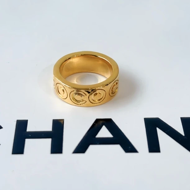 95新 Chanel/香奈儿 vintage香奈儿中古戒指（港码14欧码53