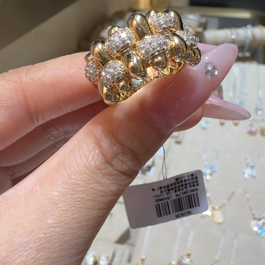 钻石18K金镶嵌戒指/指环