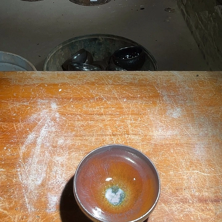 鱼***茶盏宋景建盏龙窑柴烧