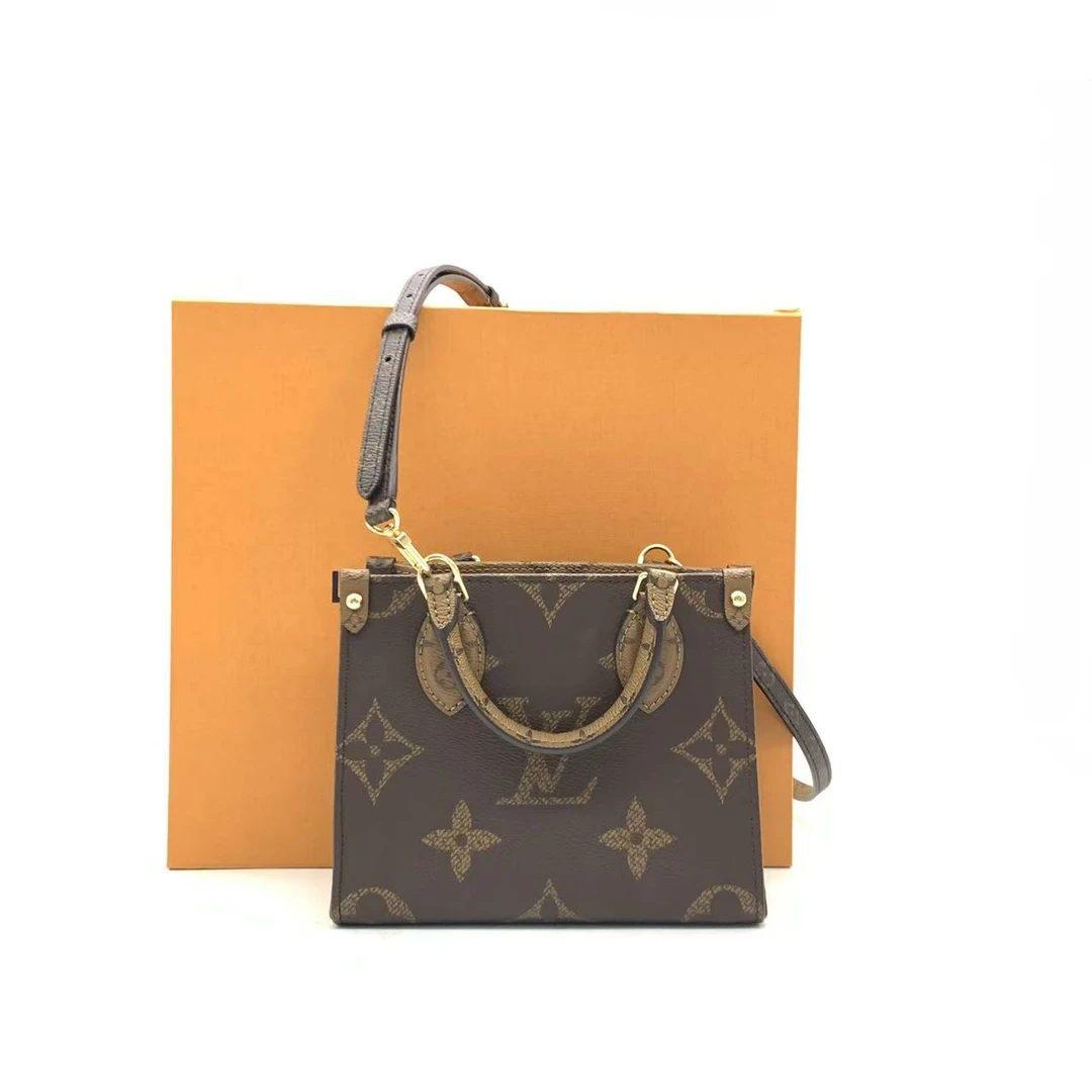 99新 LouisVuitton/路易威登 【安则专属】老花onthego bb托特包