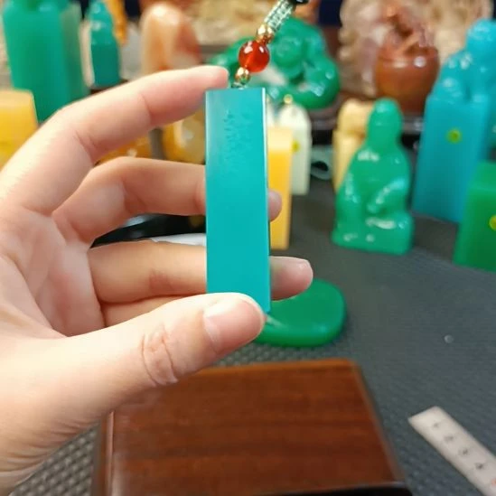 寿山石印石天空蓝素章