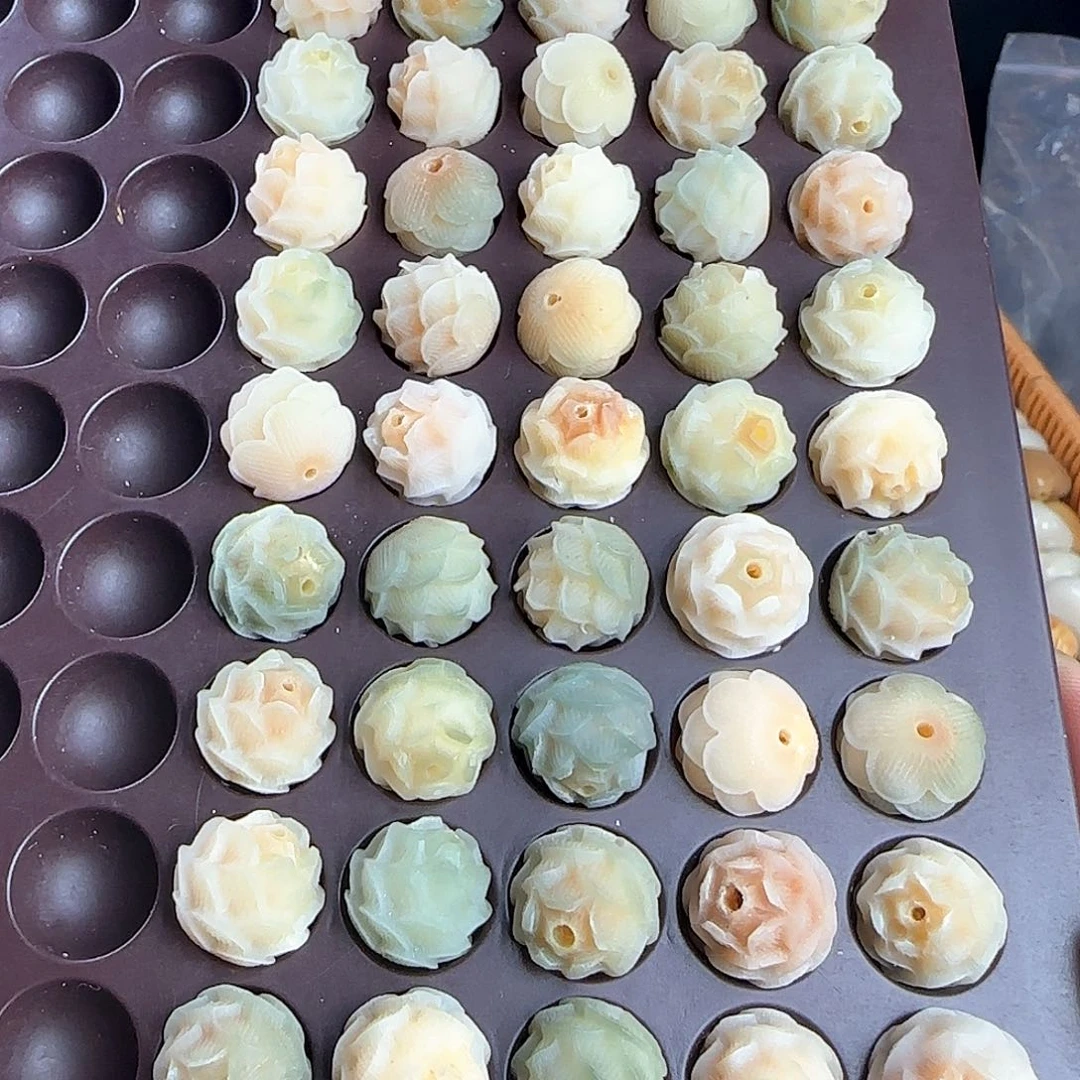 菩提根/象牙果吊坠瑕疵卡15莲花50颗