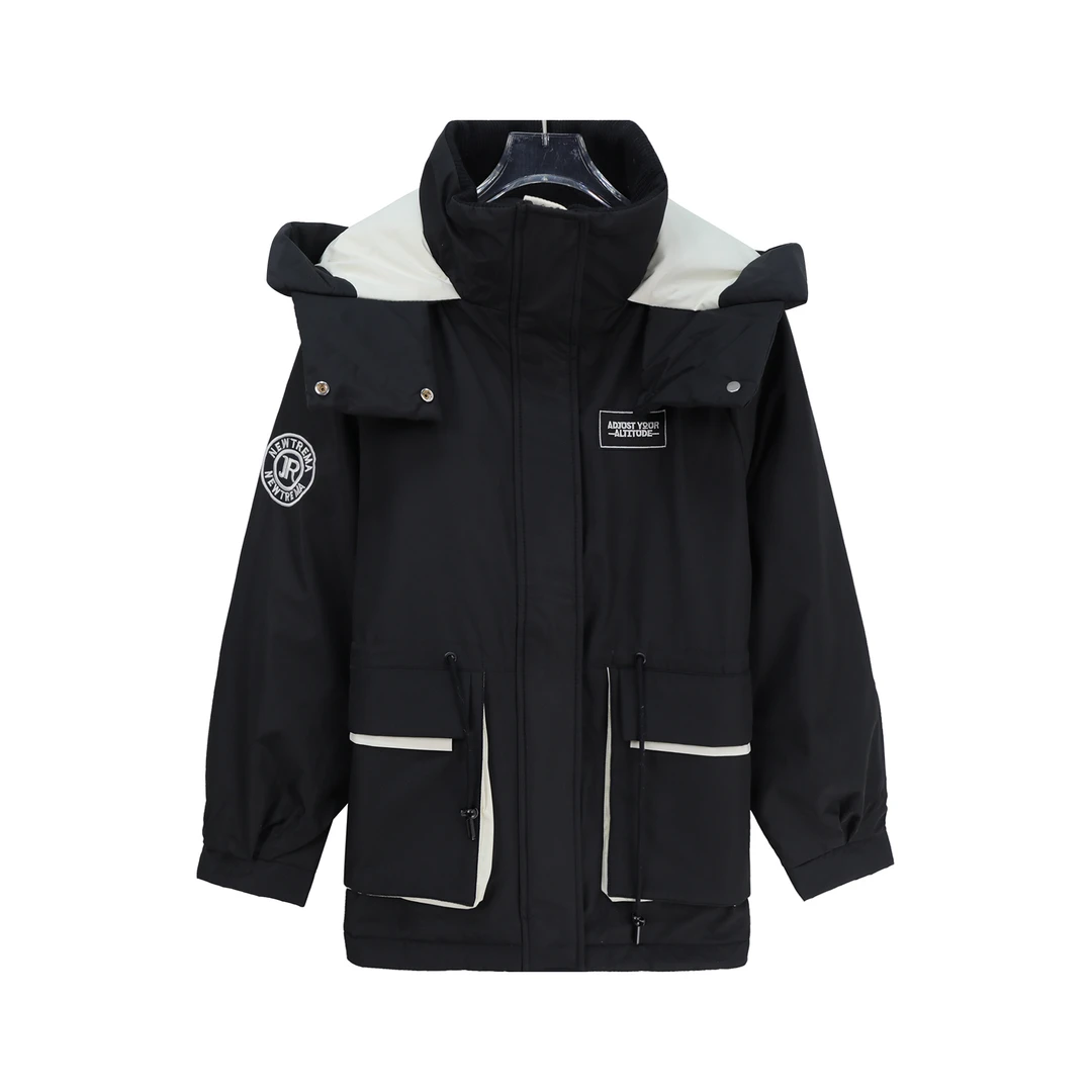 S高级感连帽工装派克羽绒服冲锋衣外套U292